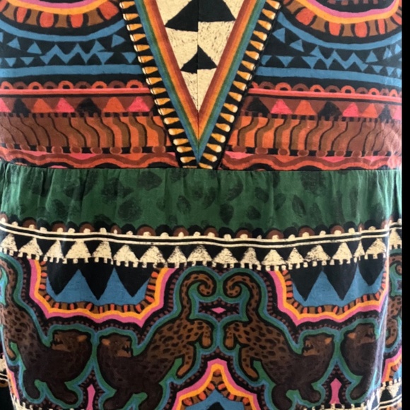 FARM RIO Printed Tunic Dress (S) - Picture 2 of 6